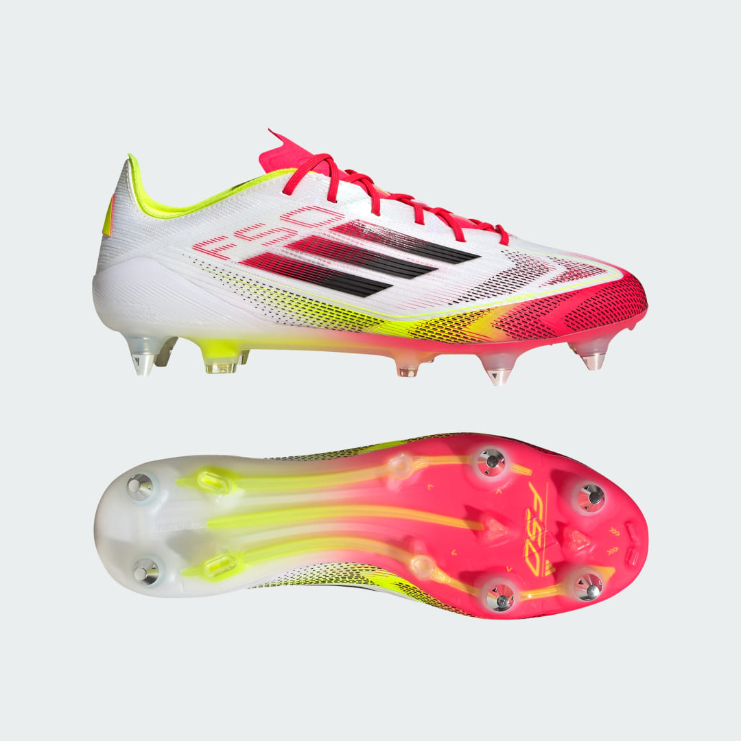 Detalle de Bota de fútbol Adidas F50 Elite para césped natural húmedo