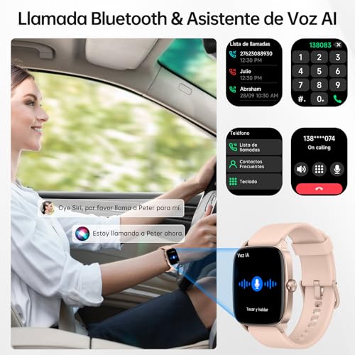 Thumbnail 1 de Reloj Inteligente KIBFLE para Mujer y Hombre con Llamadas Bluetooth, 1.85'' y 110+ Modos Deportivos