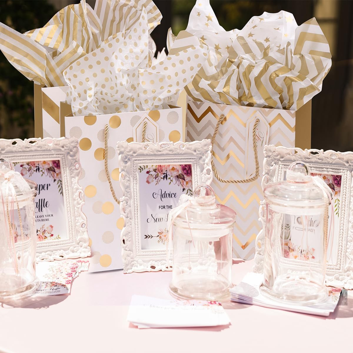 Thumbnail 5 de Medium Gift Bags with Tissue Paper 12pcs 9