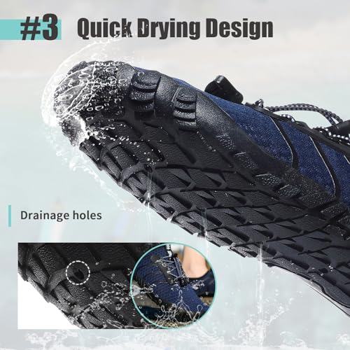 Detalle de Hanani Barefoot Water Shoes: Lightweight, Quick-Dry Aqua Shoes for Unisex Waterside Wear
