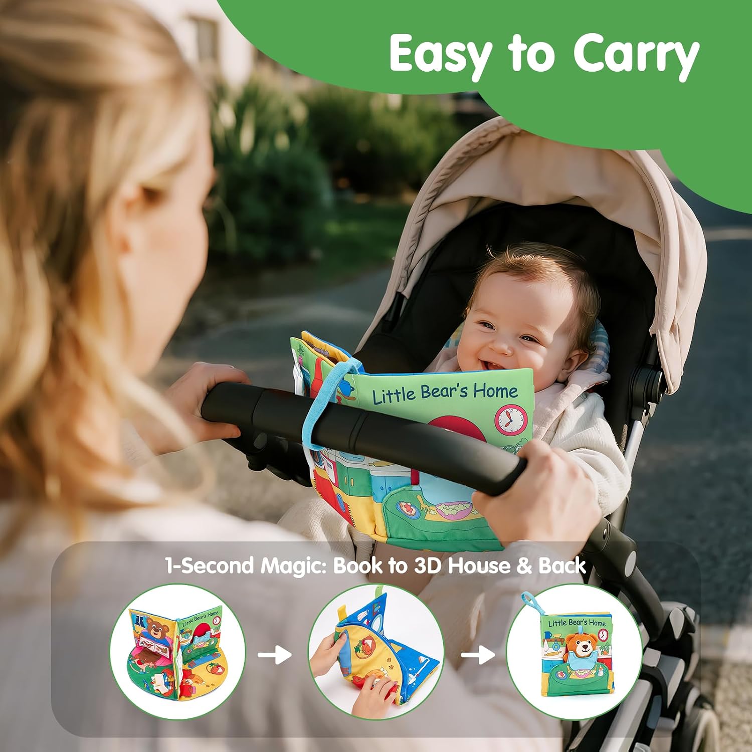 Thumbnail 6 de hahaland 3D Sensory Cloth Book for Babies 0–12 Months
