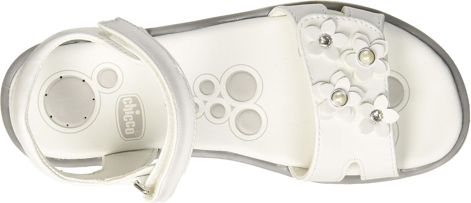 Detalle 2 de Sandales Chicco à Double Velcro pour Fille – Confort léger et respirant, conçues en Italie