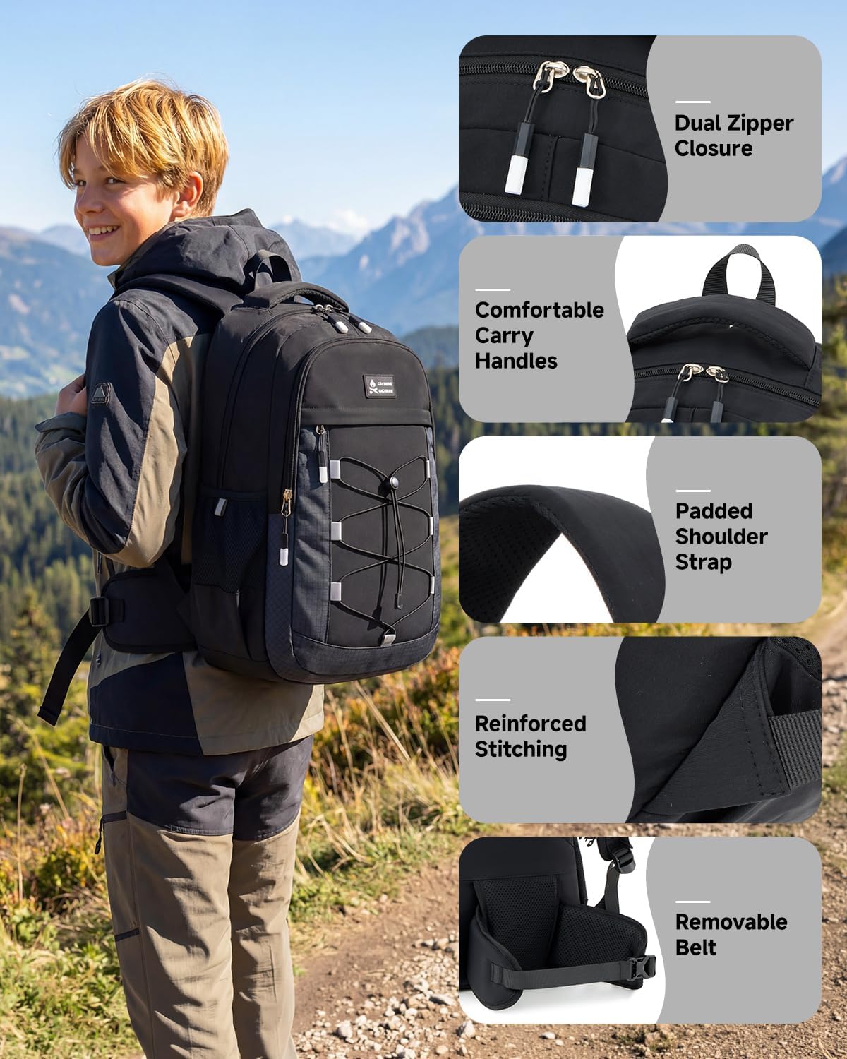 Thumbnail 2 de Amythe Zaino Outdoor Ragazzi e Ragazze 21L: leggerezza, comfort ed ergonomia per trekking e scuola