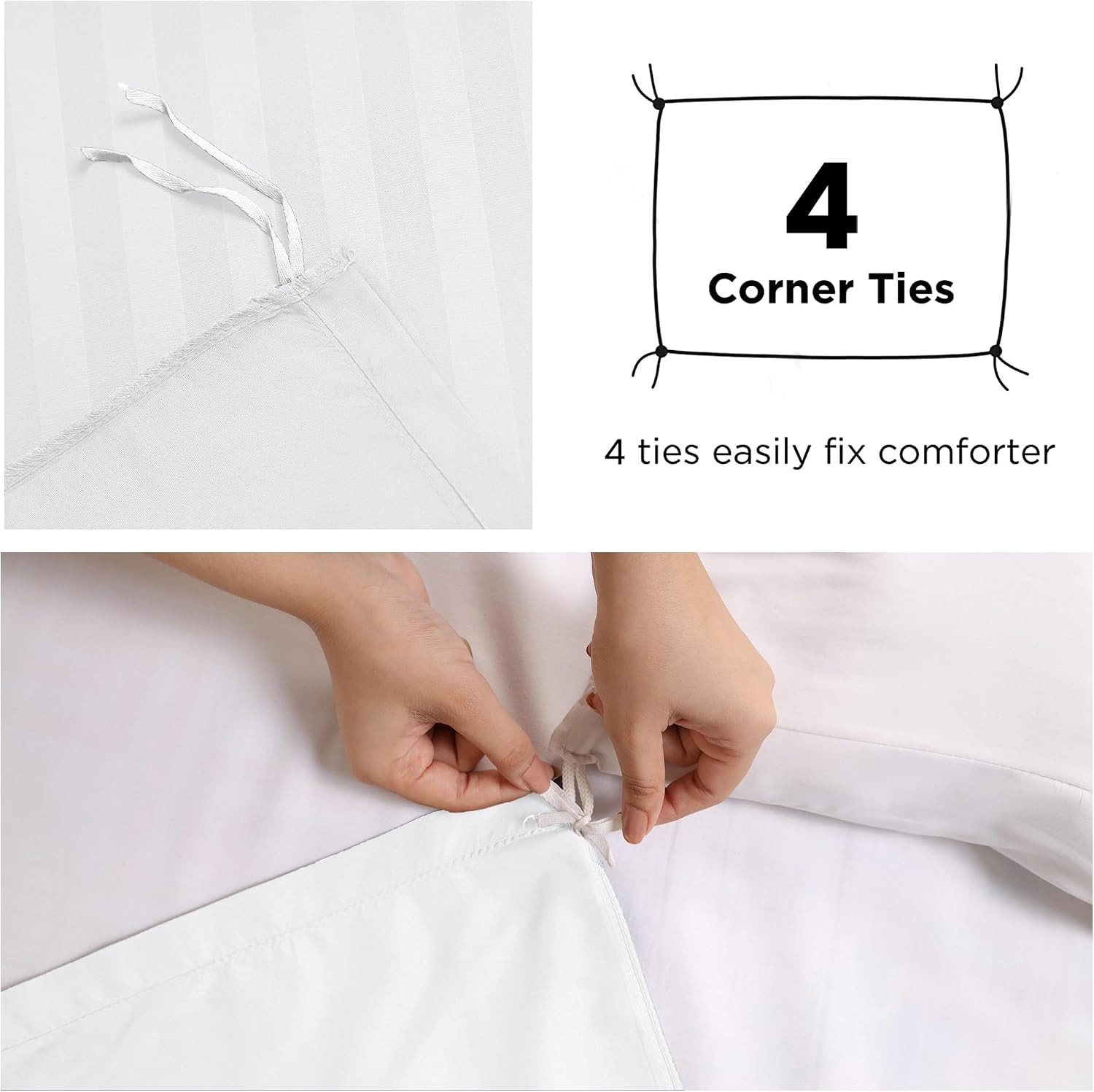 Detalle de Super King duvet set 260x220, MOONLIGHT20015