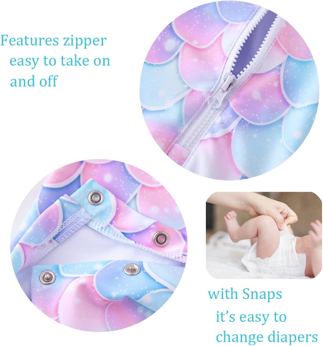 Thumbnail 3 de UMELOK Baby Badebekleidung für Mädchen: Badeanzug mit Sonnenhut und UV-Schutz (UPF 50+)