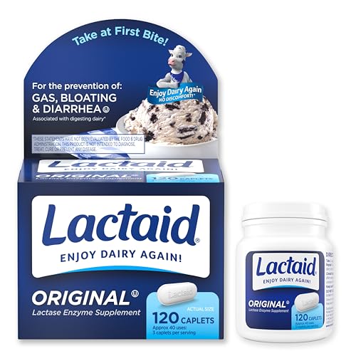 Thumbnail 7 de Lactaid Original Strength Lactose Intolerance Caplets, 120 Ct