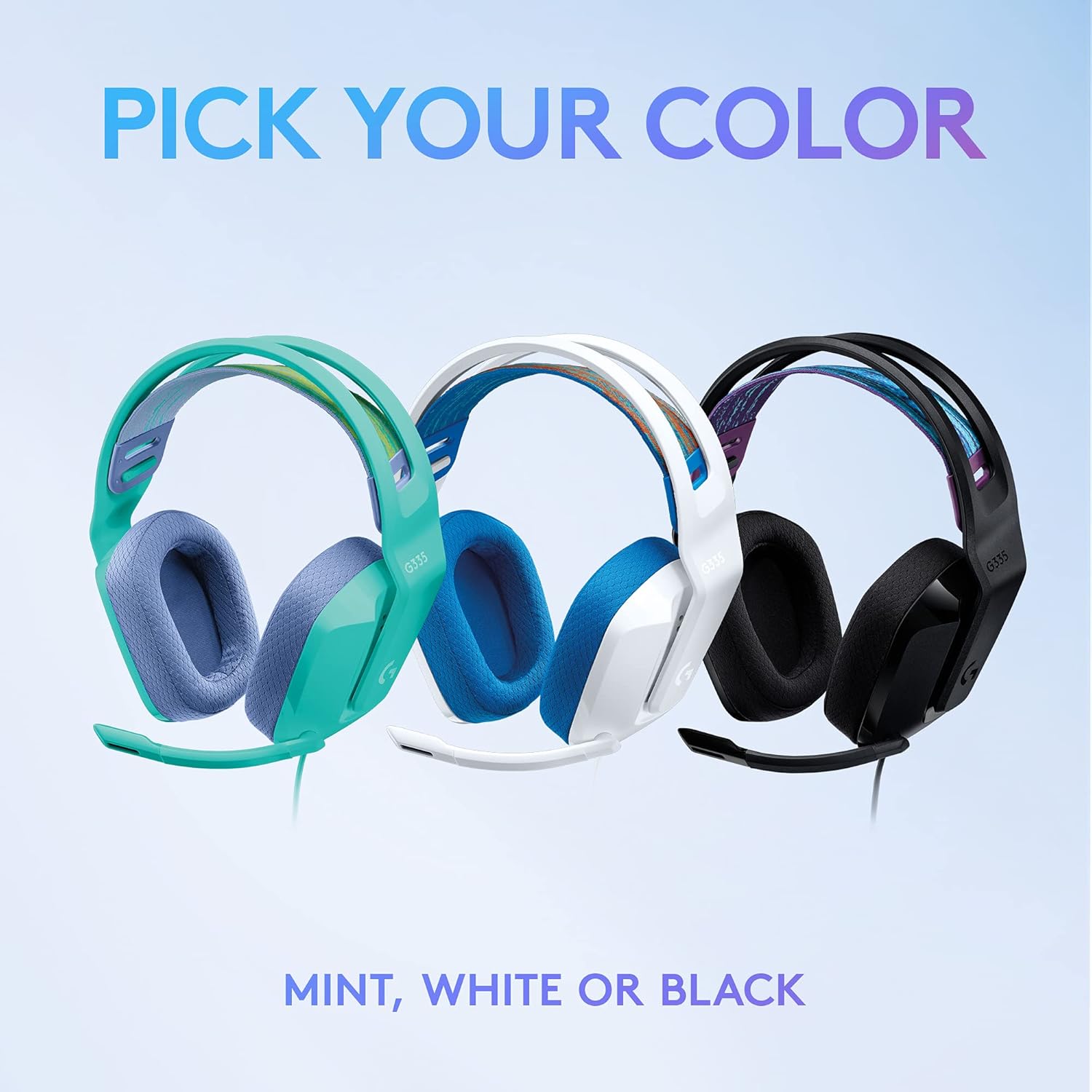 Thumbnail 6 de Logitech G G335 Wired Gaming Headset – Lightweight, Flip-to-Mute Mic, 3.5mm Jack