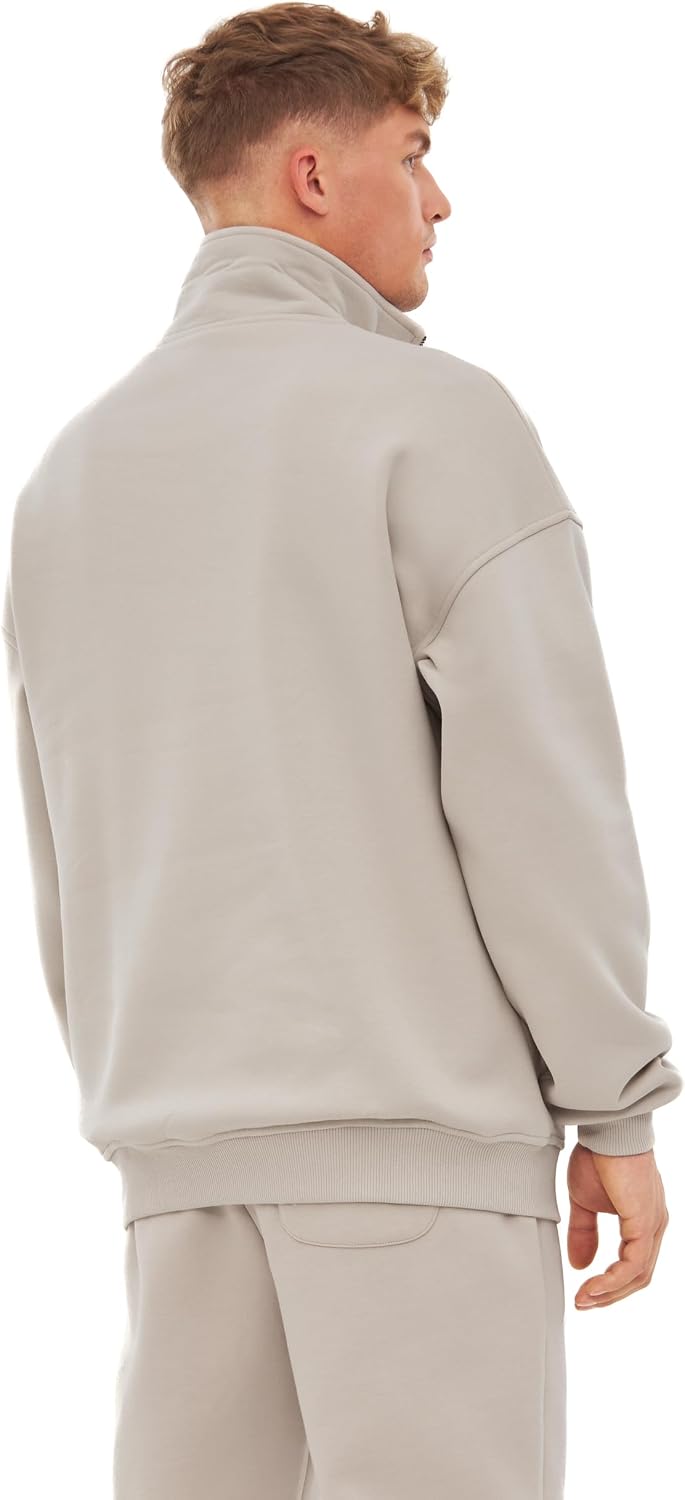 Detalle de Johnny Urban Pull Cooper zippé oversize en coton (homme & femme) – sweat avec fermeture éclair