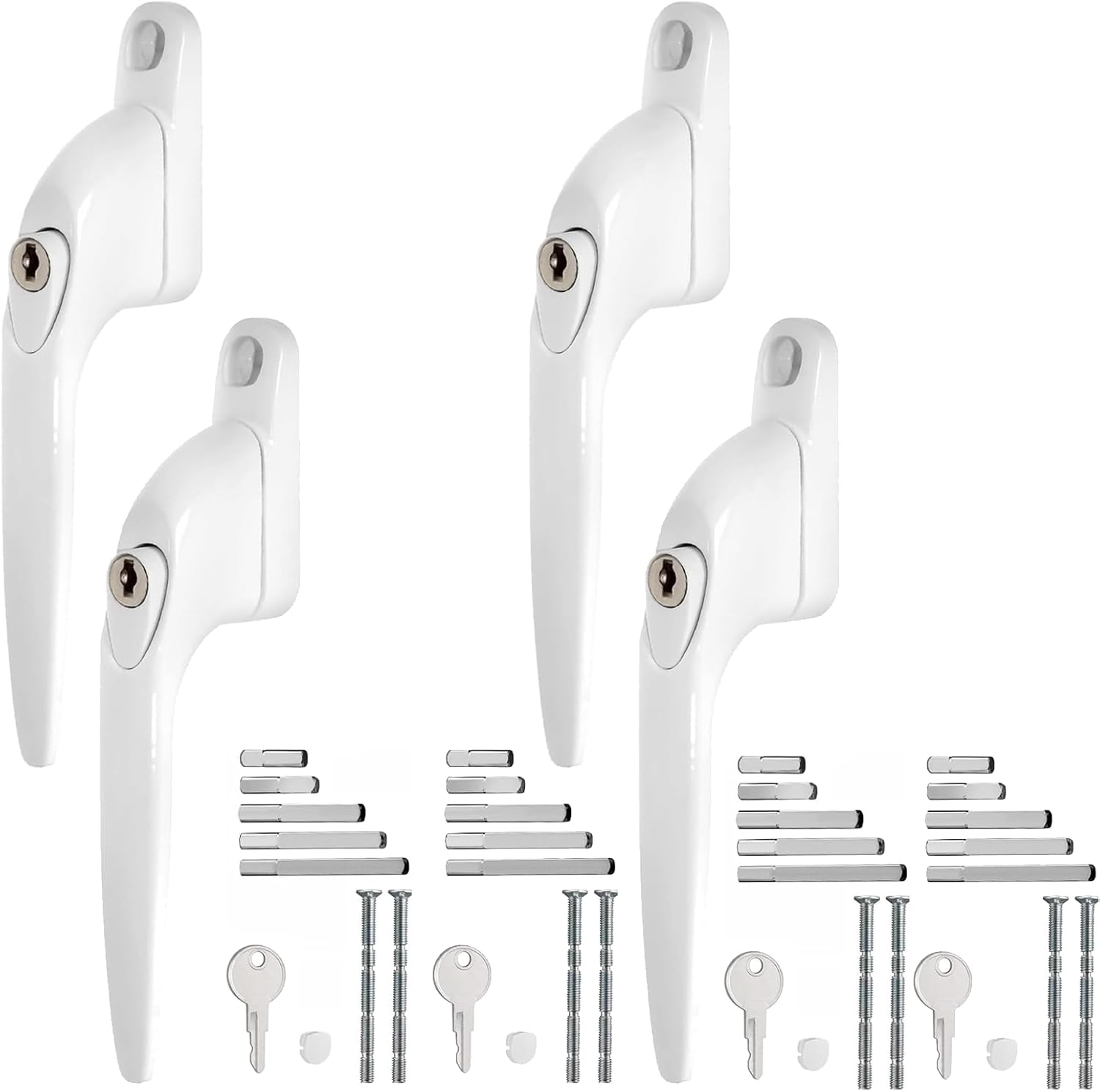 Thumbnail 6 de WODSTA Upvc Window Handle 2pc Lockable Espag 43mm ⌛