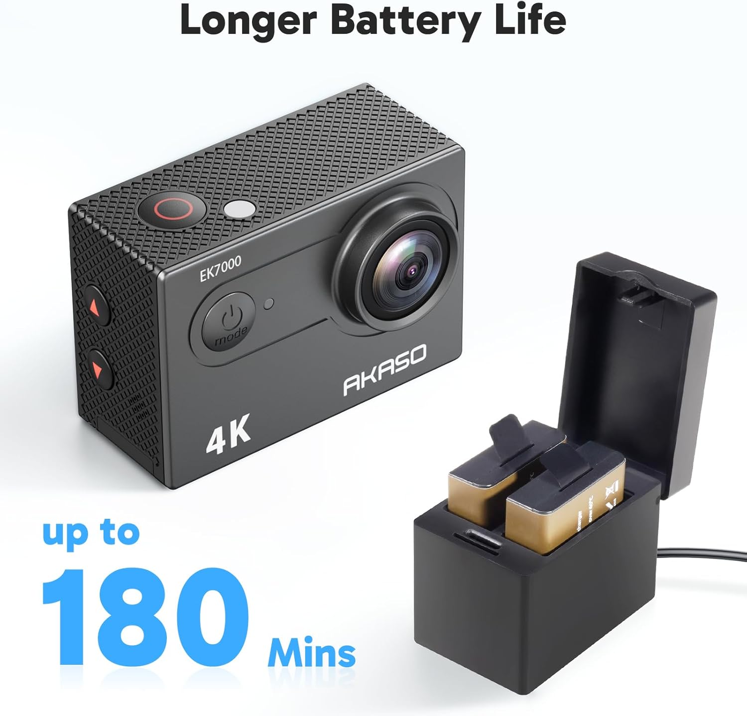 Thumbnail 6 de AKASO EK7000 Caméra sport 4K 30fps 20MP avec Wi‑Fi et 64 Go