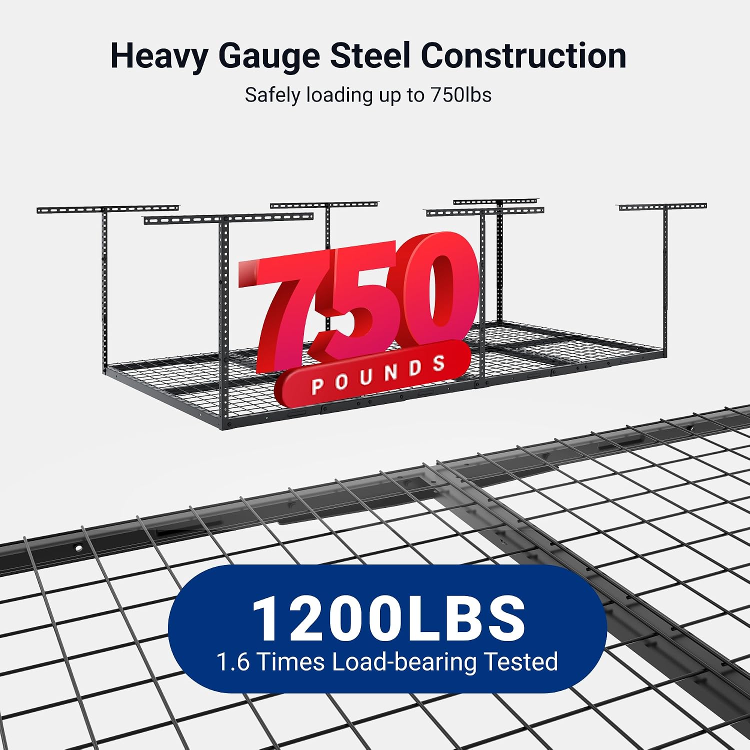 Detalle 2 de FLEXIMOUNTS Overhead Garage Storage Rack 4x8