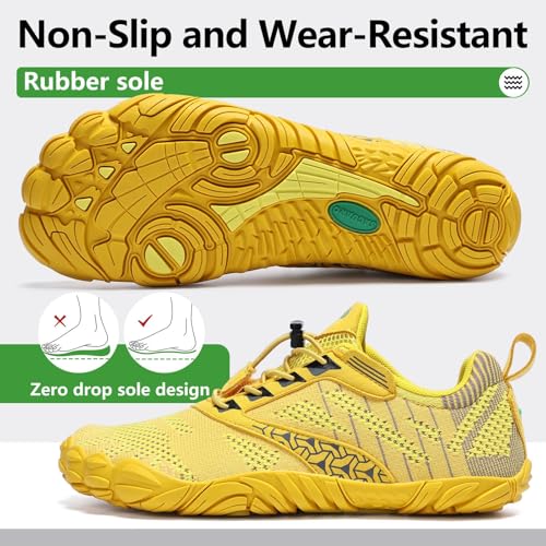 Detalle de SAGUARO Mujere Barefoot Trail Running Shoes para hombre: zapatillas de trail descalzas, preparación para exterior