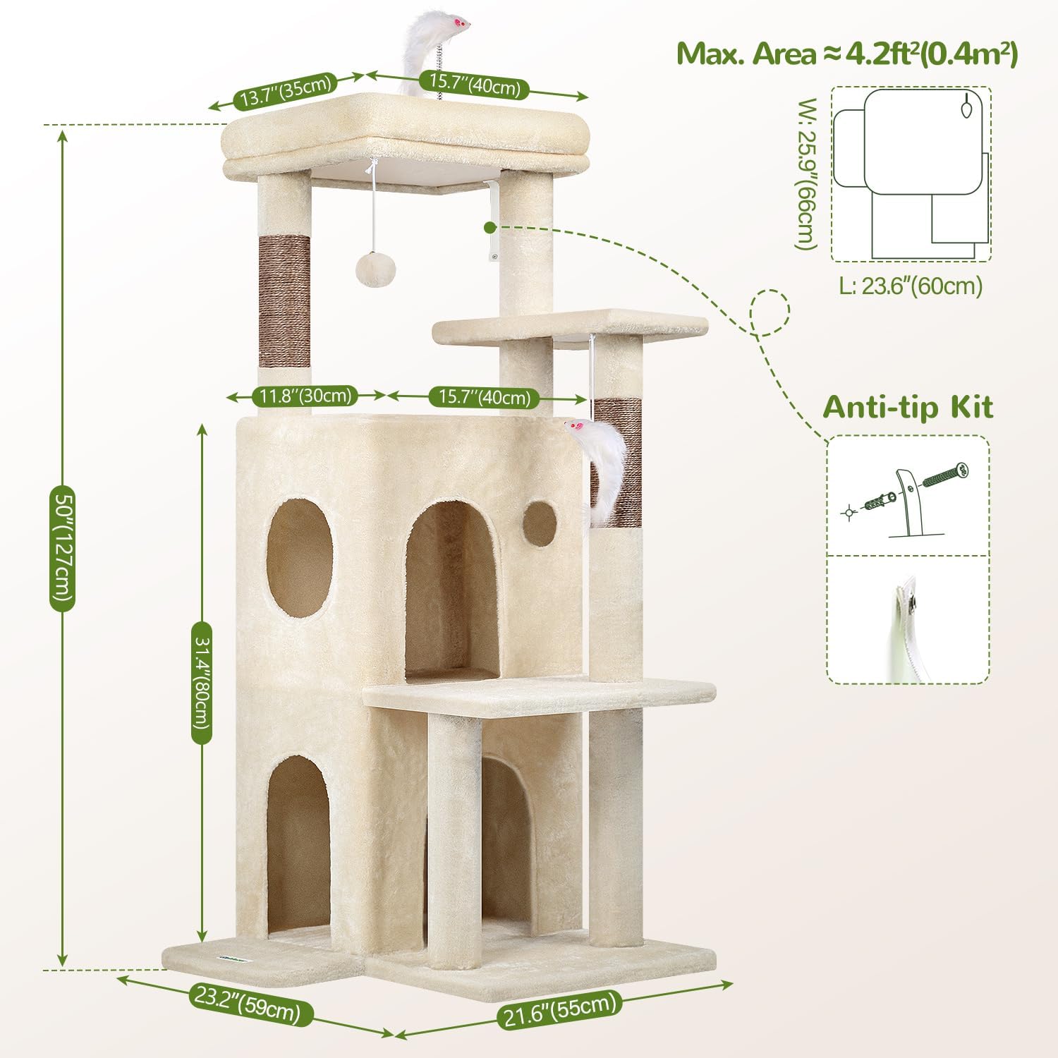 Detalle de Globlazer Cat Tree, 50-inch
