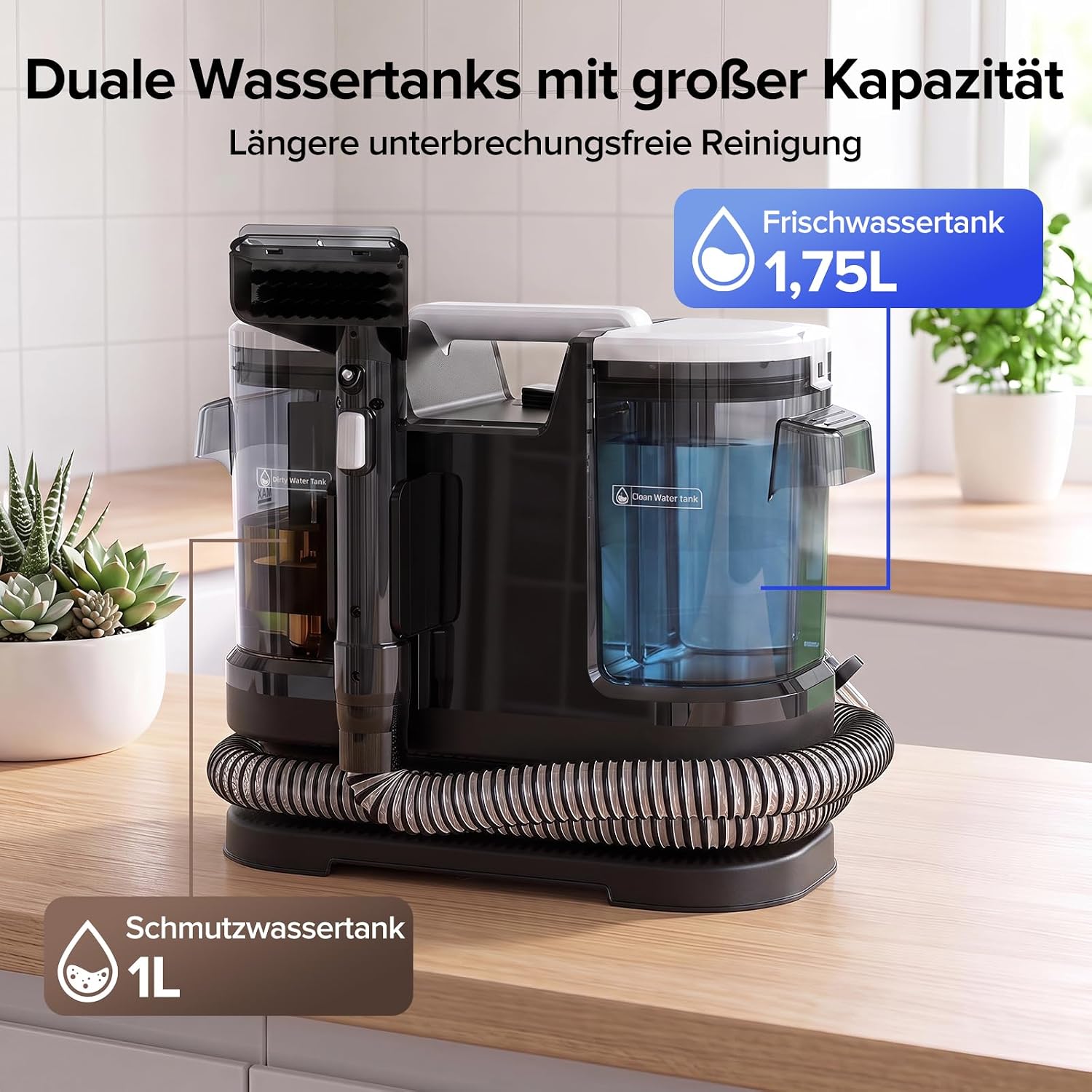Thumbnail 2 de Lubluelu Nasssauger Polsterreiniger: 600 W, 22 kPa Tiefenreinigung für Teppiche, Polster und Auto-Innenräume