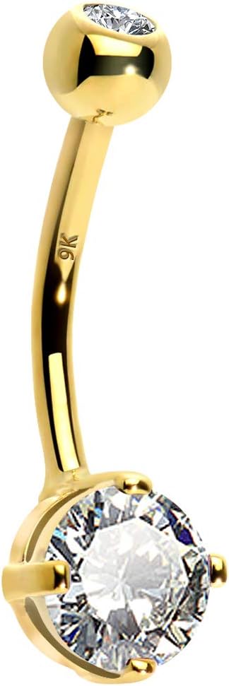 Thumbnail 6 de OUFER Piercing nombril 9K Or Zircone 10 mm