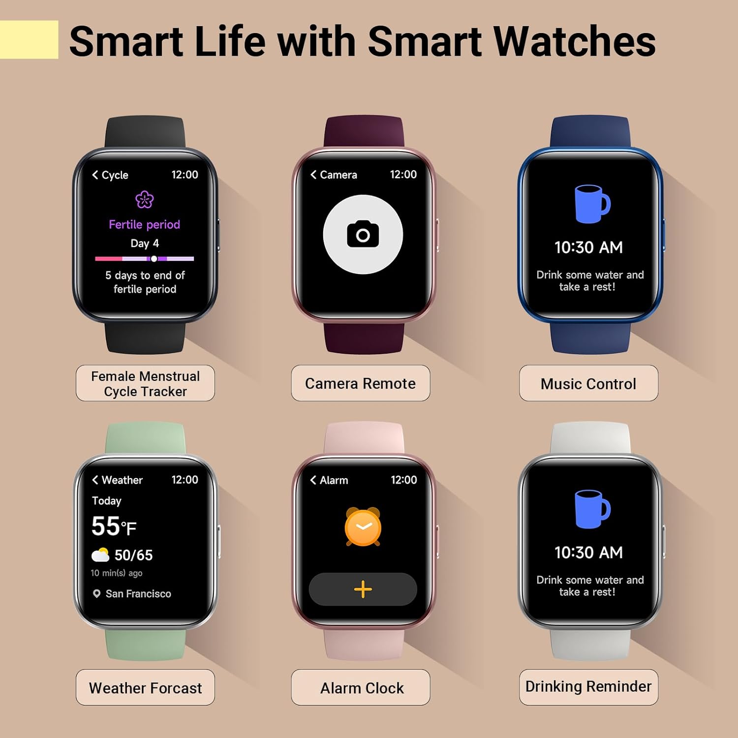 Thumbnail 5 de Smartwatch for Women with 120 Sports Modes