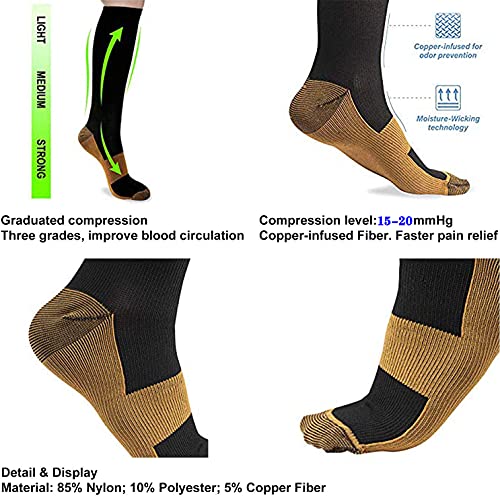 Detalle 2 de Sooverki Graduated Copper Compression Socks 15-20mmHg