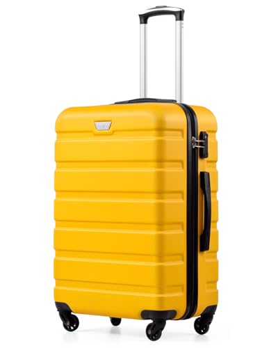Detalle de Coolife 28 Inch Large Suitcase: ABS+PC Hard Shell, Lightweight and Durable