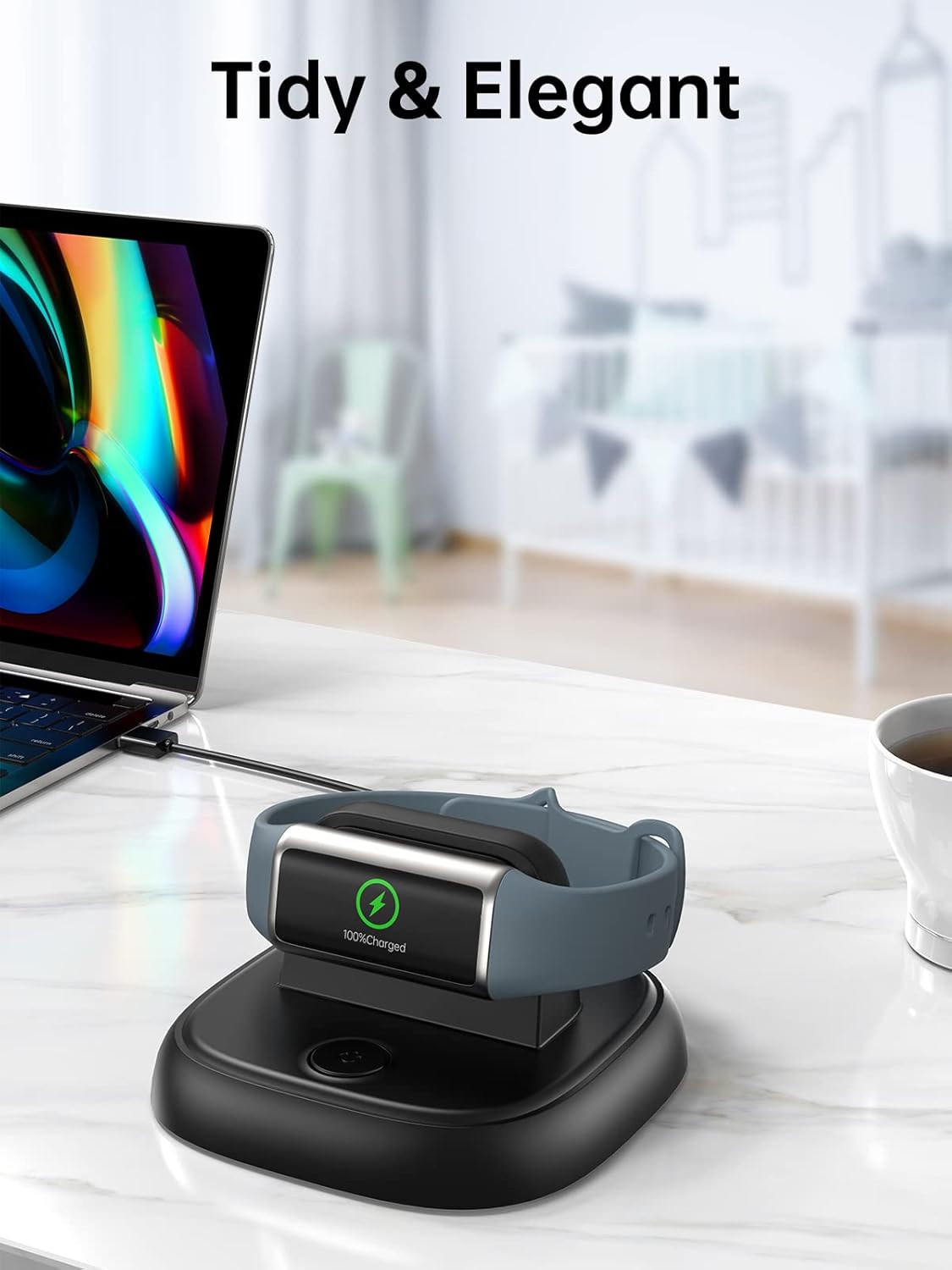Thumbnail 6 de LVFAN Charger Stand for Fitbit Charge 6 Fast Charging Dock