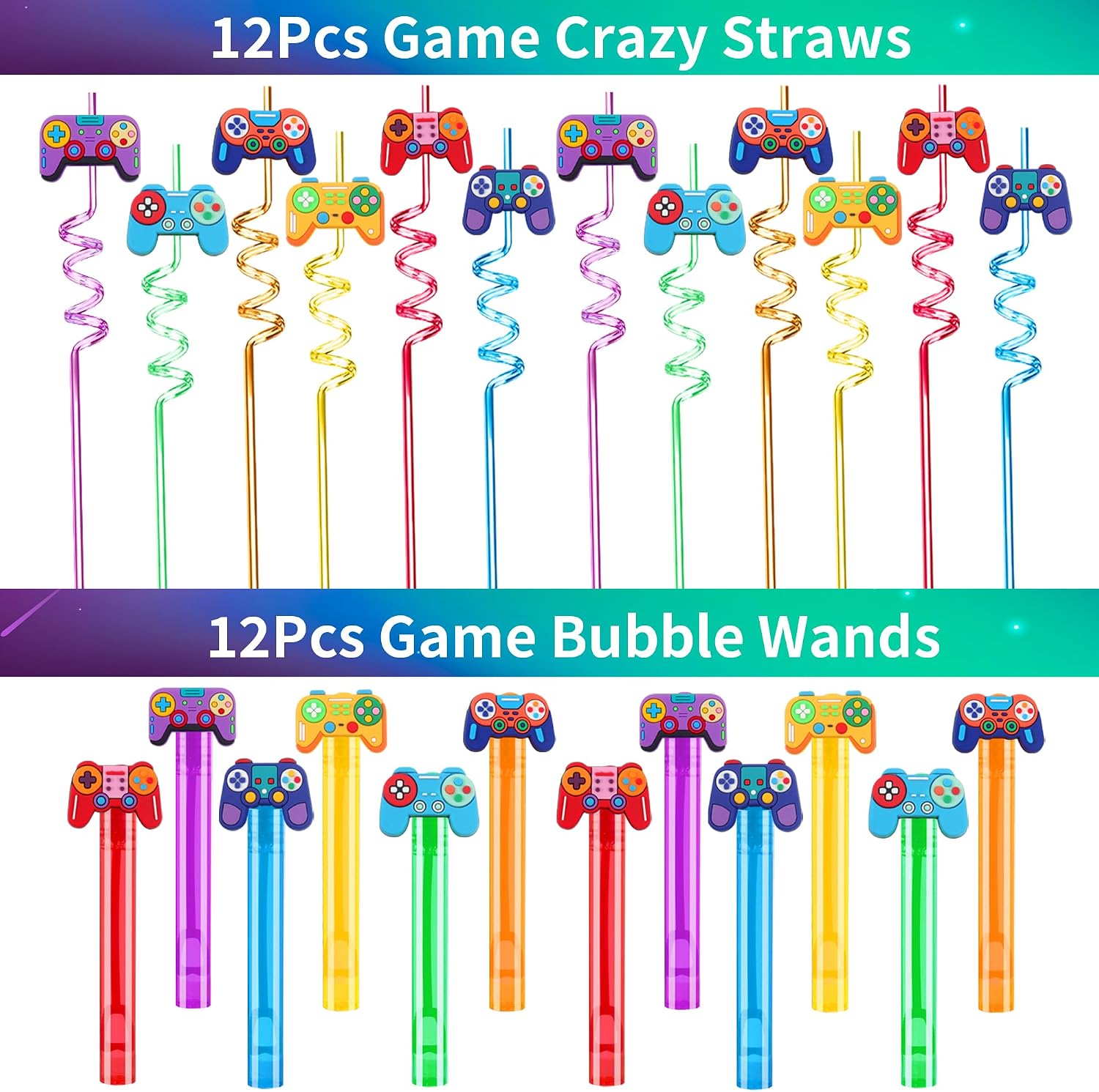 Detalle 2 de PLOUGVI 320PCS Video Game Party Favors Kit