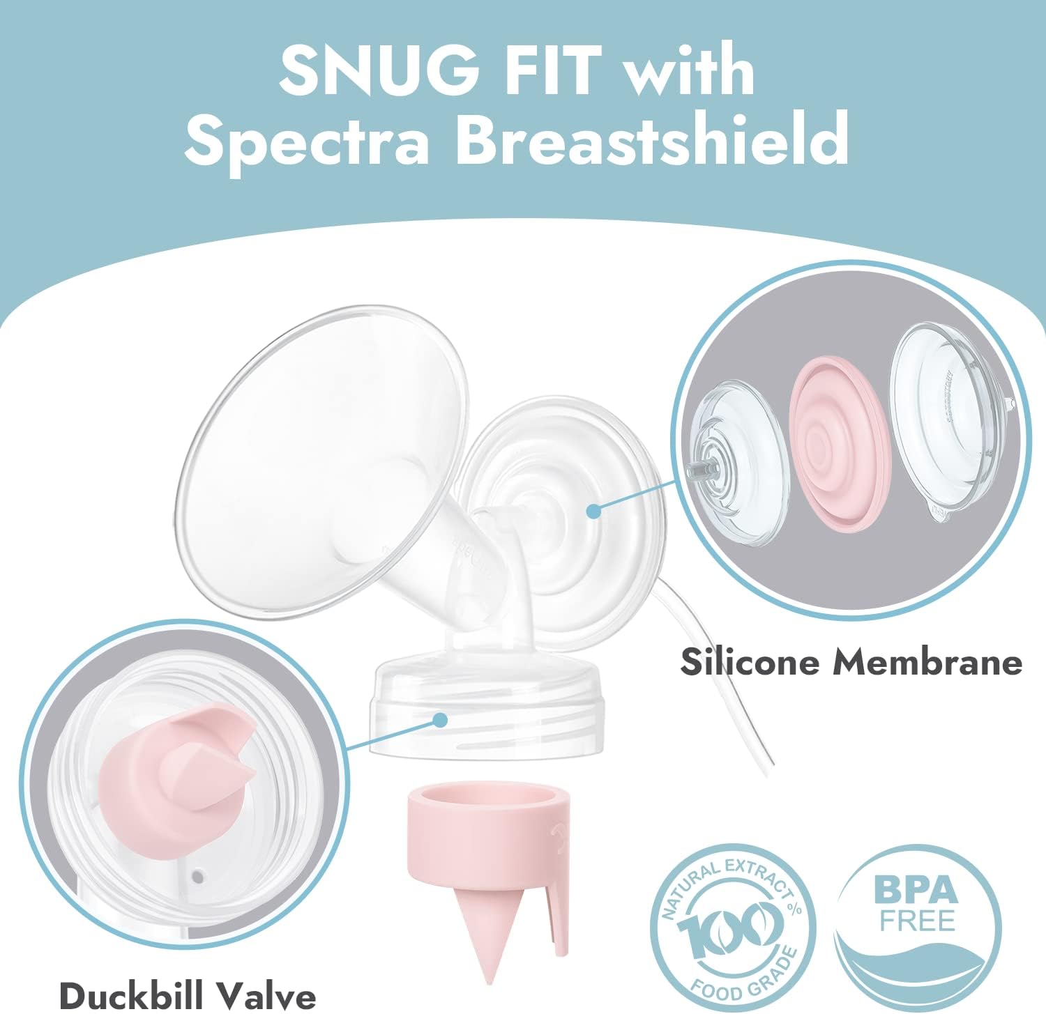 Detalle de Papablic Duckbill Valves, Food-Grade Silicone