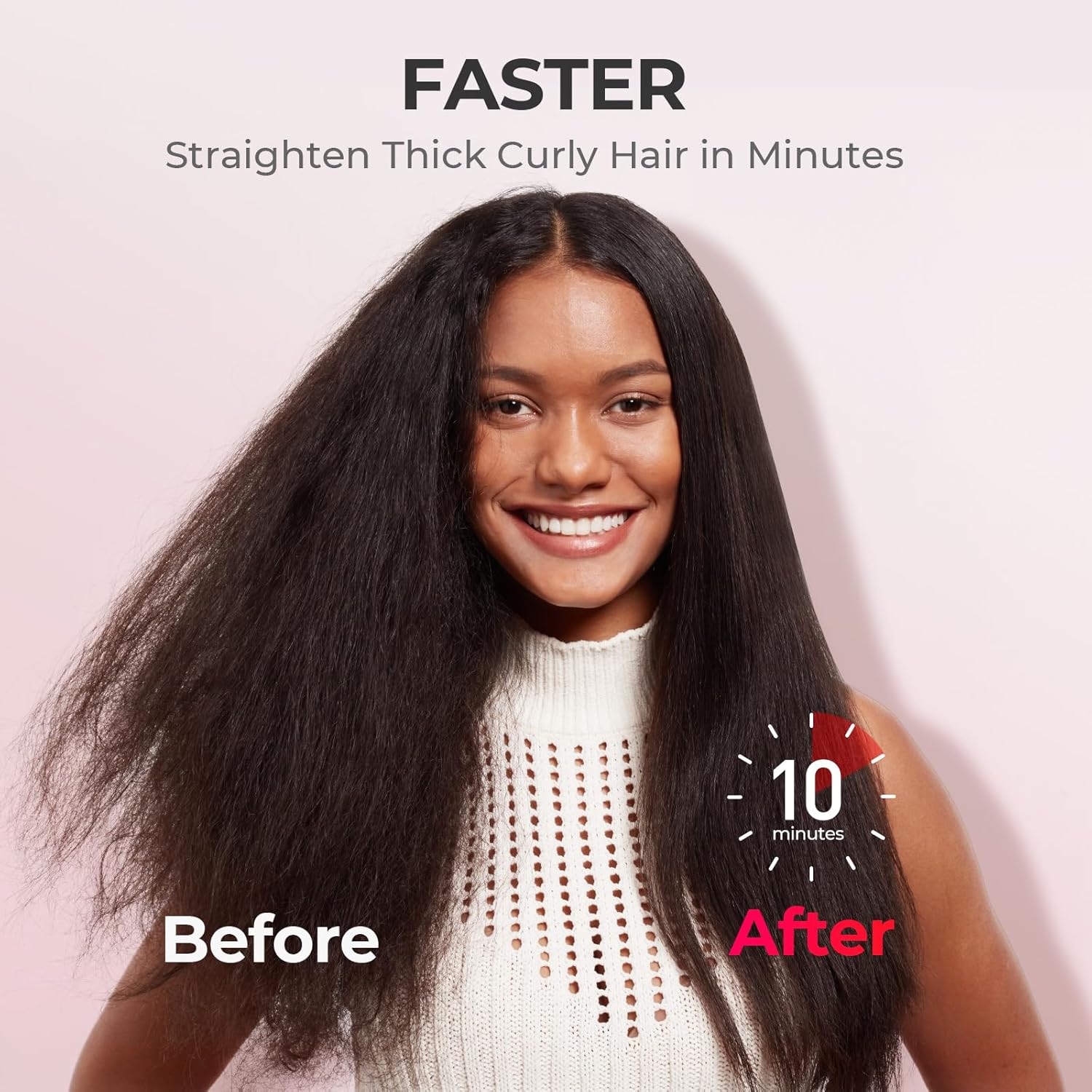 Detalle 2 de TYMO Ionic Plus Hair Straightener Brush 16 Temps