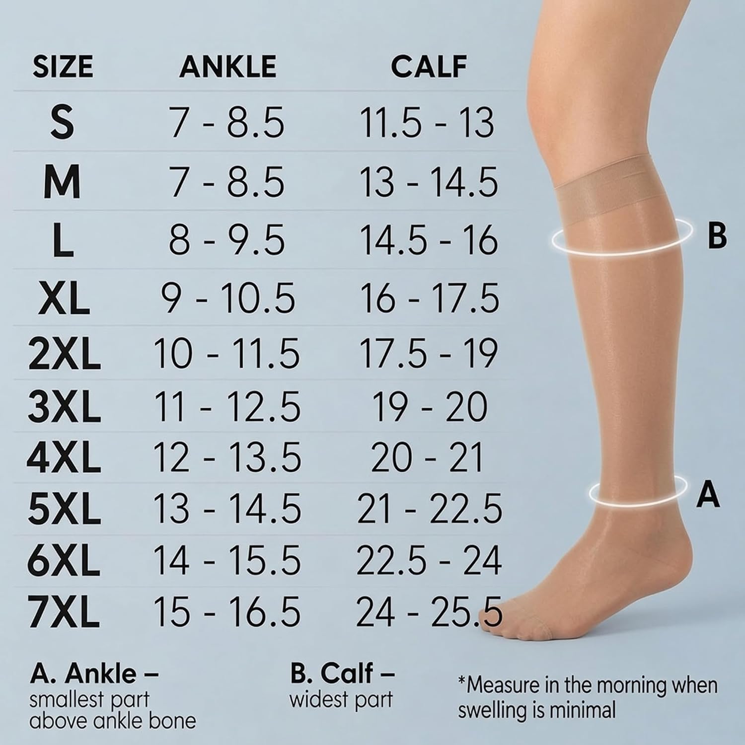 Detalle 2 de ABSOLUTE SUPPORT A101 Sheer Women's Compression Socks, 15-20 mmHg