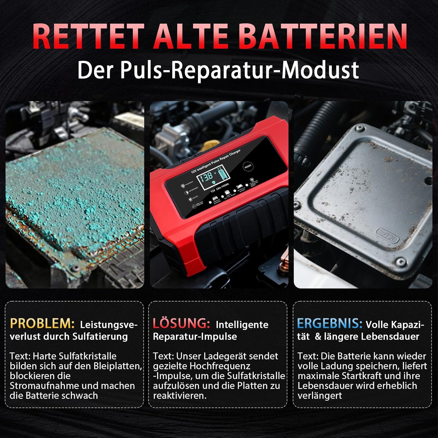 Thumbnail 2 de HAUSPROFI Autobatterie Ladegerät 6A