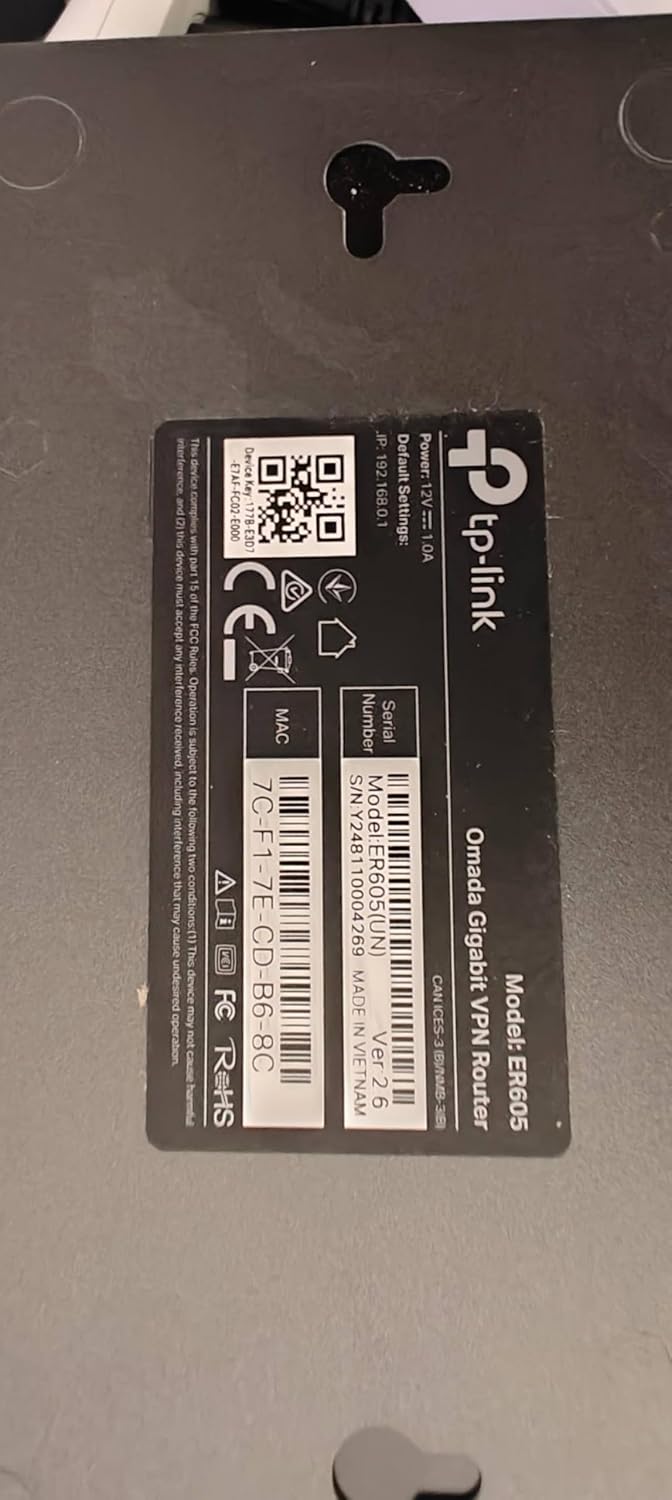 Thumbnail 1 de TP-Link ER605 V2 Gigabit VPN Router 3-WAN 📶