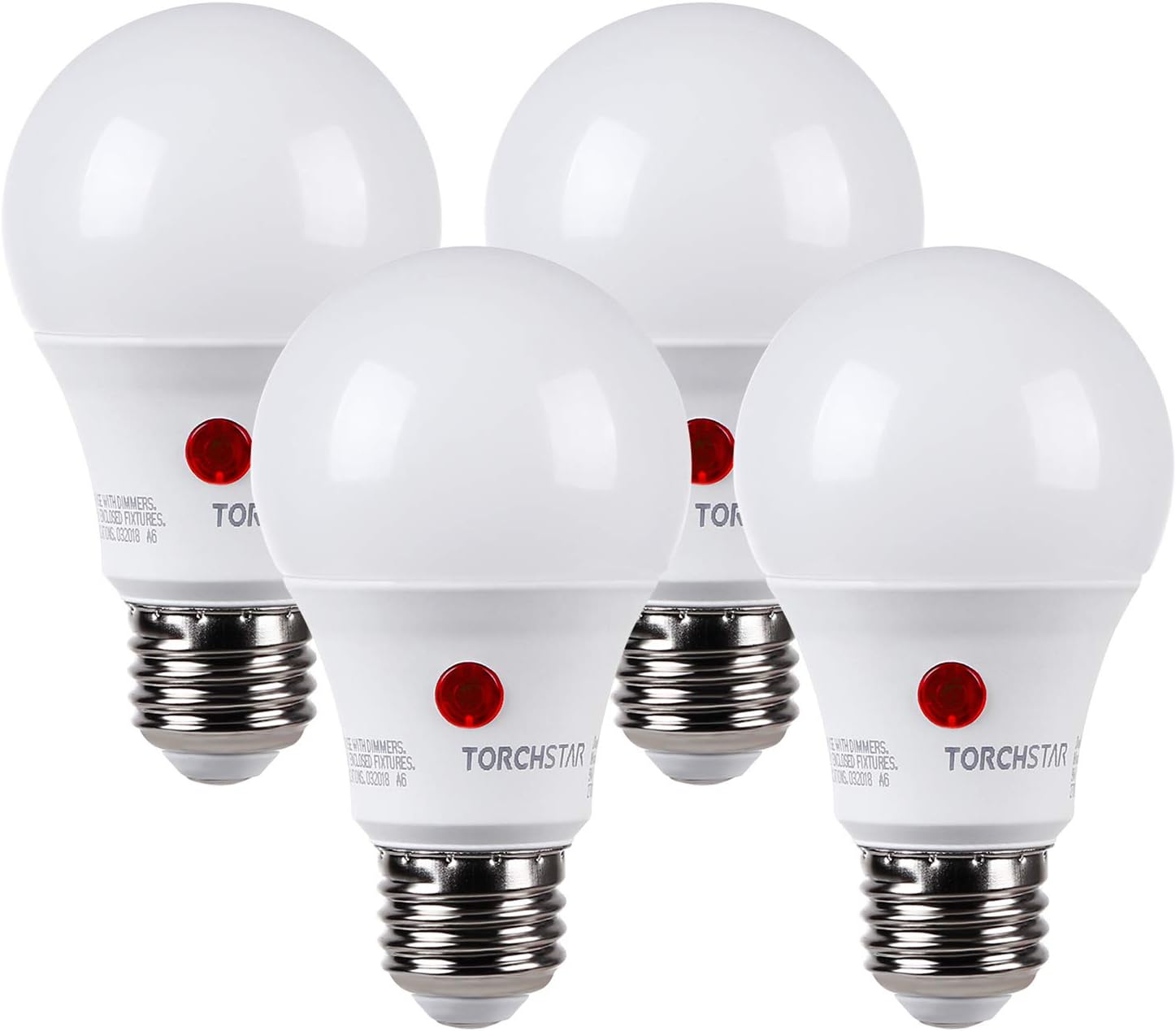 Detalle de TORCHSTAR A-50408 A19 Outdoor LED Bulbs, 5000K Daylight, Dusk-to-Dawn Sensor