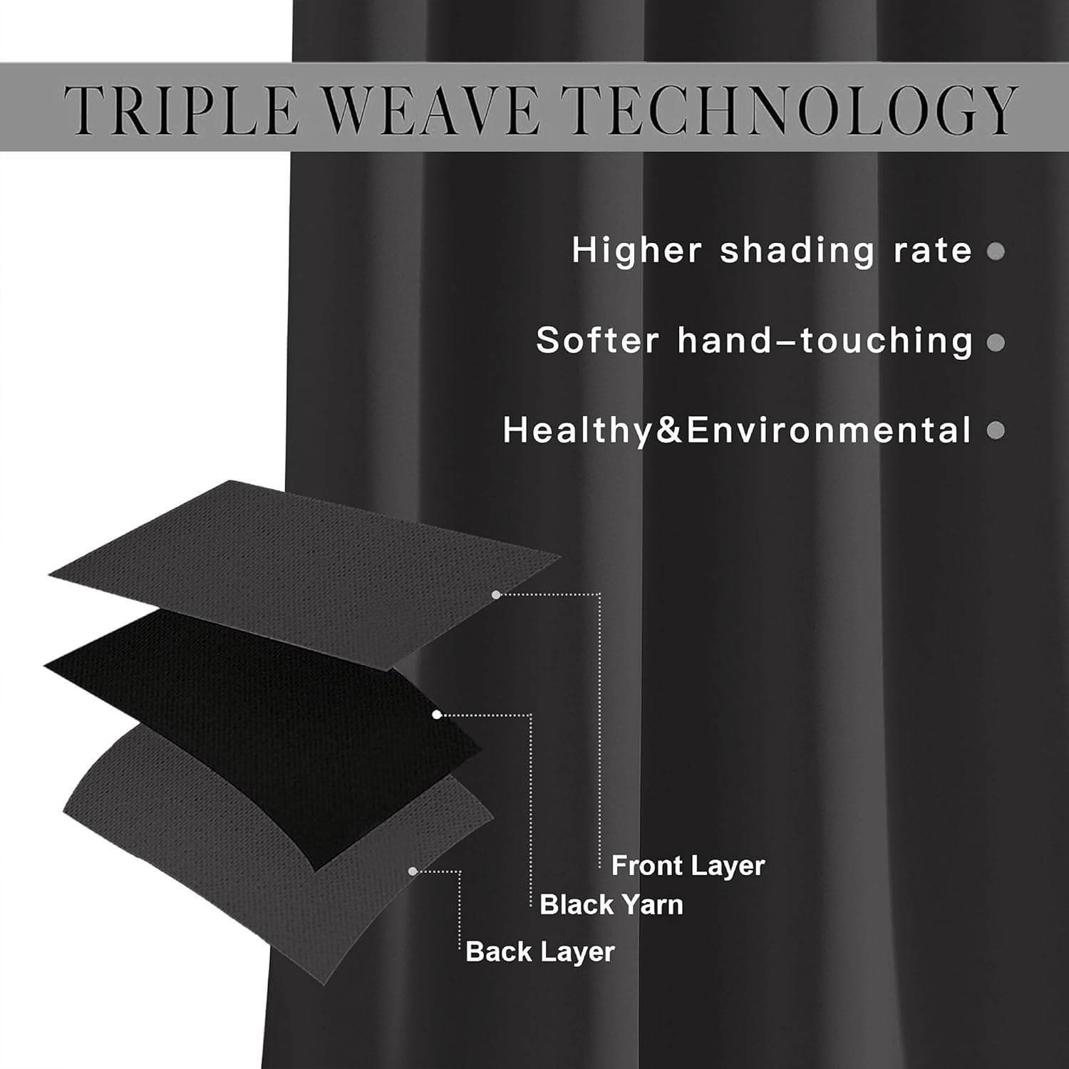 Thumbnail 4 de Aspire Homeware blackout curtains 66x72