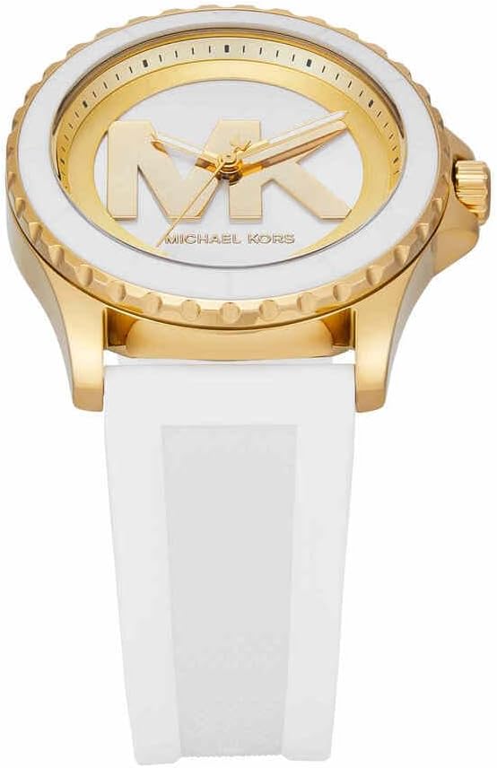 Detalle 2 de Michael Kors Everest Watch per Donne: cronografo al quarzo, cassa 40 mm in acciaio e cinturino in silicone