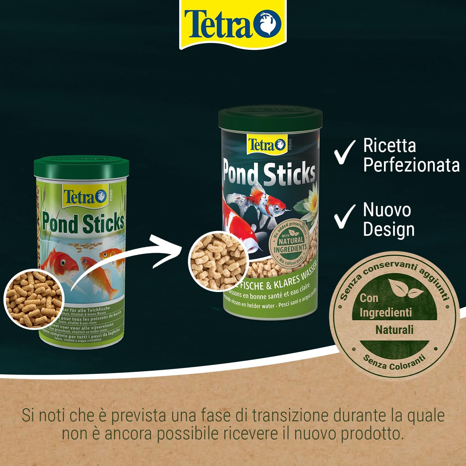 Detalle de Tetra Pond Sticks: Mangime completo insticks per pesci di laghetto, 15 l