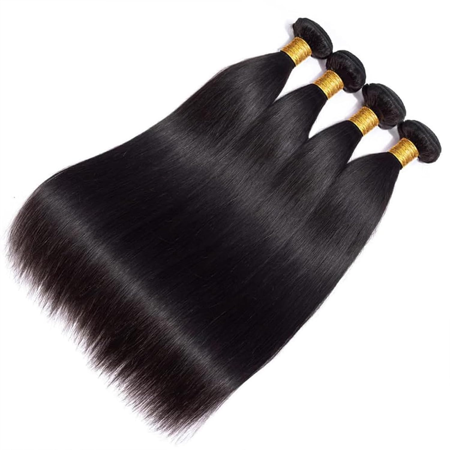 Thumbnail 1 de WENYAN Straight Bundles 16–22 Inch Brazilian Virgin Hair — 4 Bundles, 100% Unprocessed