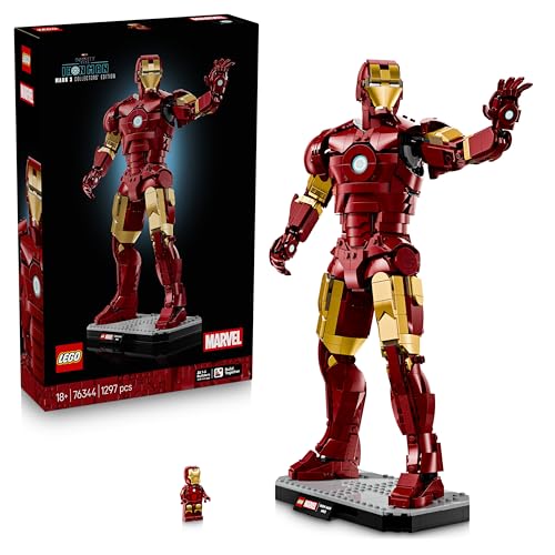 Detalle de LEGO Marvel Iron Man Mark 3 Edizione del Collezionista 76344 – Action Figure da Esposizione