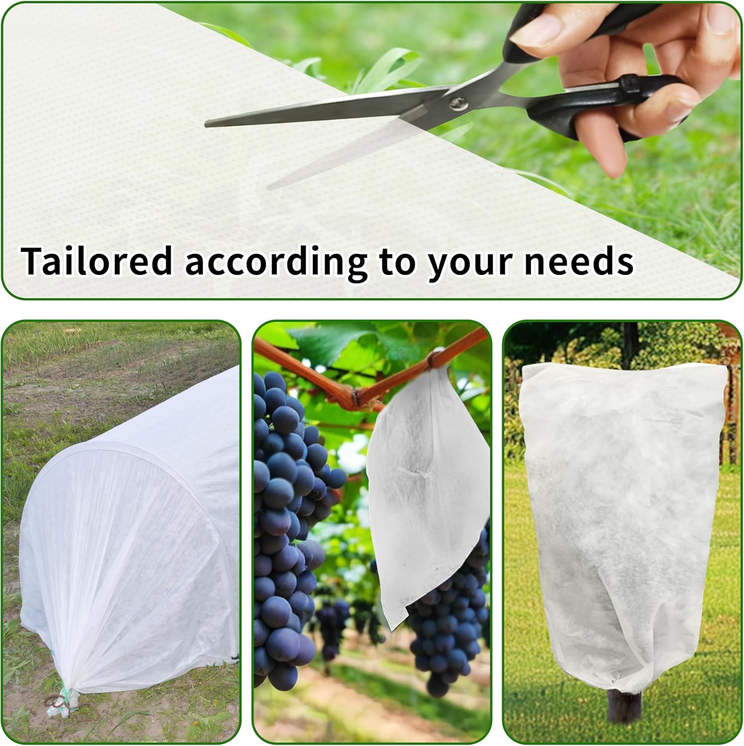 Detalle de SORANGEUN 10x30ft Frost Cloth garden cover