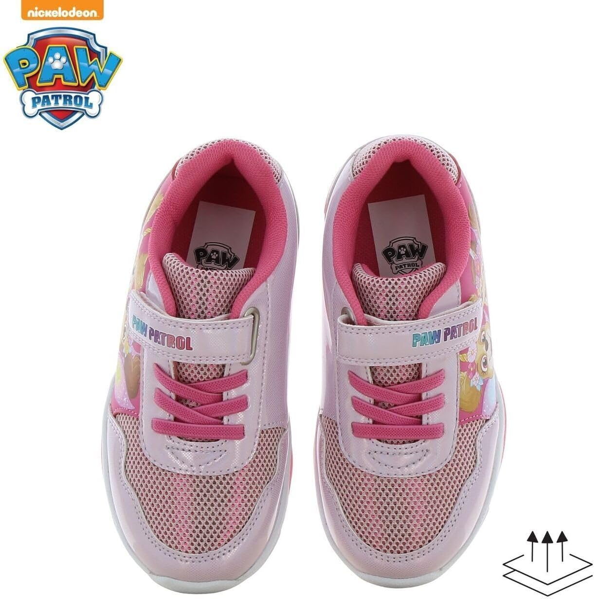 Detalle de Leomil Paw Patrol Parent_PW_Sneakers_Girl_LED_All lichtgevende meisjessneakers met EVA-zool