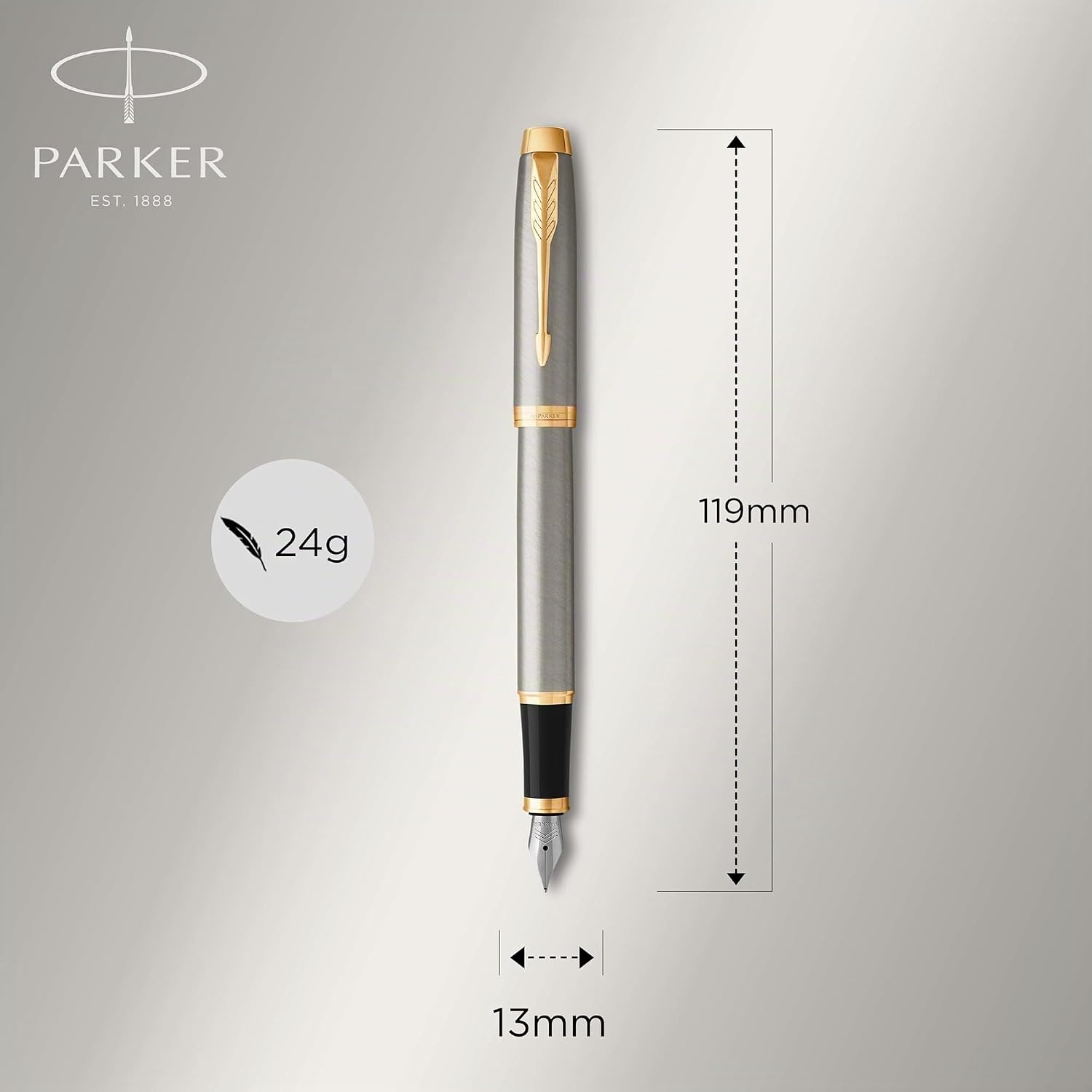 Thumbnail 2 de Parker IM Penna Stilografica Punta Media Blu