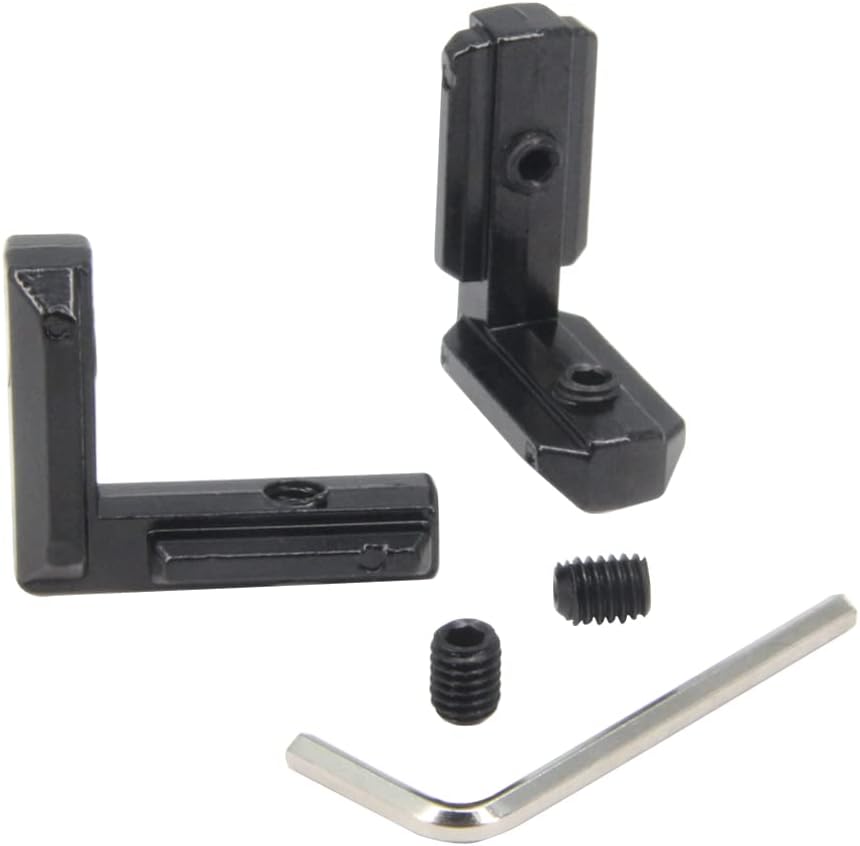 Detalle 2 de Zeberoxyz 10 Stück L-förmige Eckwinkel 90° für 3030 Aluminium-Extrusion