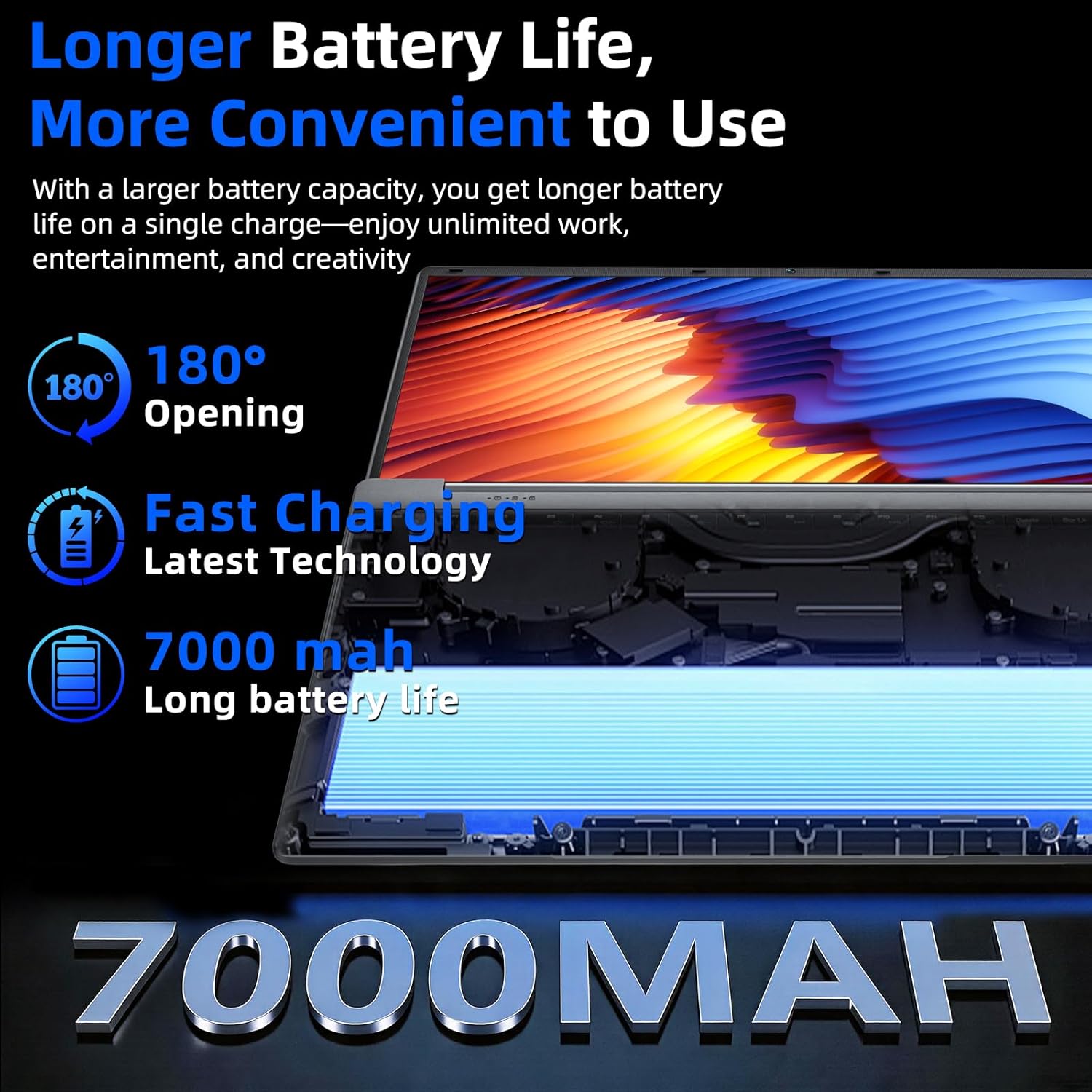 Thumbnail 6 de MELIUNA 15.6-Inch AI & Office Laptop with 6GB RAM, 128GB SSD, Win 11 Home