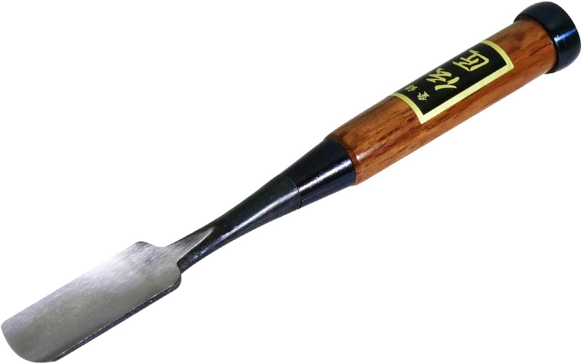 Detalle 2 de 伝匠 70843 内丸のみ 18mm 安来鋼・合金鋼刃・木柄