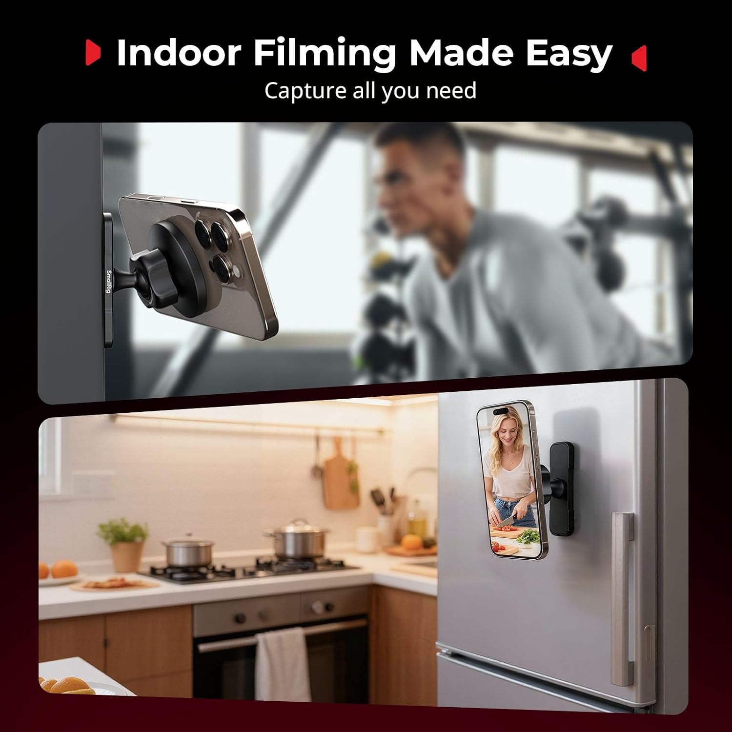 Thumbnail 6 de SMALLRIG Support magnétique double face pour iPhone 16/15/14/13/12 (5460) : réglable à 360°