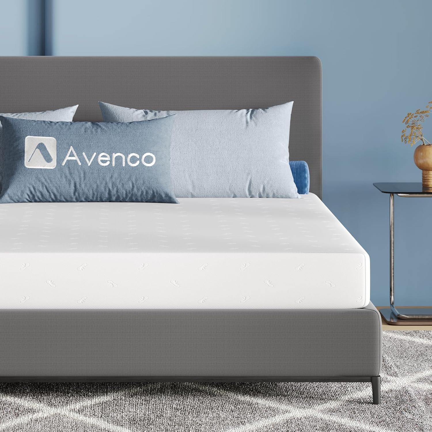 Detalle de Avenco Matelas 140x190 – Mousse mémoire de forme en gel, 18 cm, bambou, certifié CertiPUR-US et OEKO-TEX