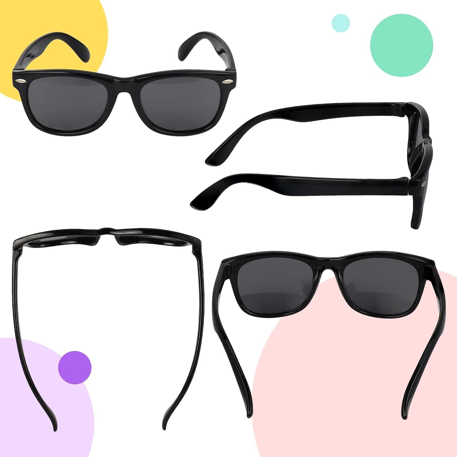 Detalle de Firtink 2 Pair Kids Polarized Sunglasses – Colourful Twin Set for Boys