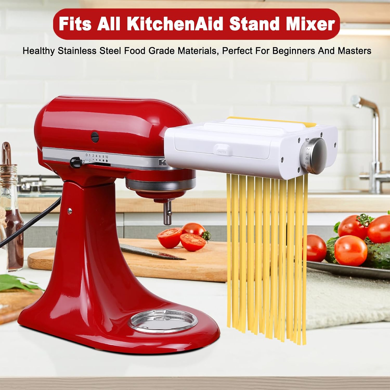 Detalle de RETHONE Pasta Maker Attachment, 3-in-1