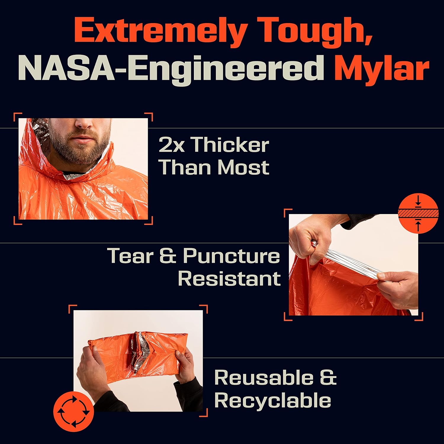 Thumbnail 5 de PREPARED4X Emergency Mylar Blanket 90% 🏕