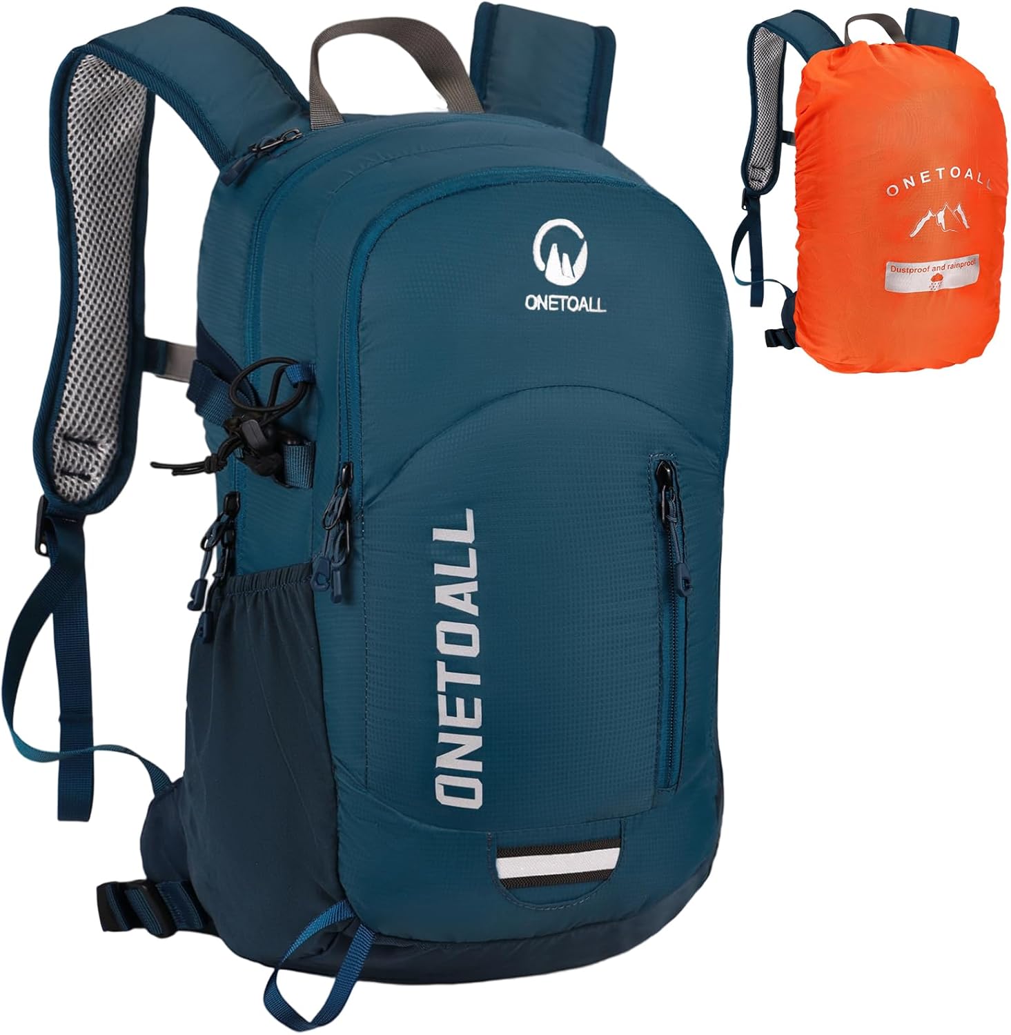 Detalle de ONETOALL Wanderrucksack Damen – 30 L, leicht, wetterfest und mit Rückenbelüftung