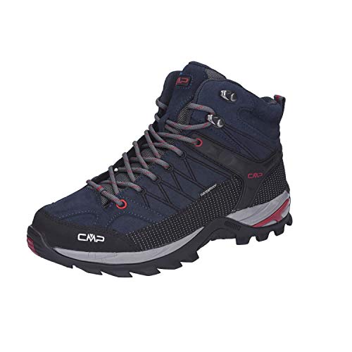 Detalle de CMP Rigel Mid Trekking Shoes Wp: Scarpe da trekking uomo, Asphalt-Syrah, 45 EU