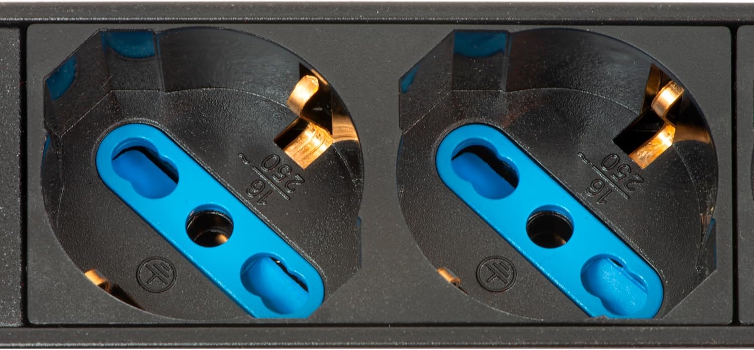 Thumbnail 6 de Link multipresa da rack LK10062C: 6 prese universali Schuko/italiane per armadi 19”