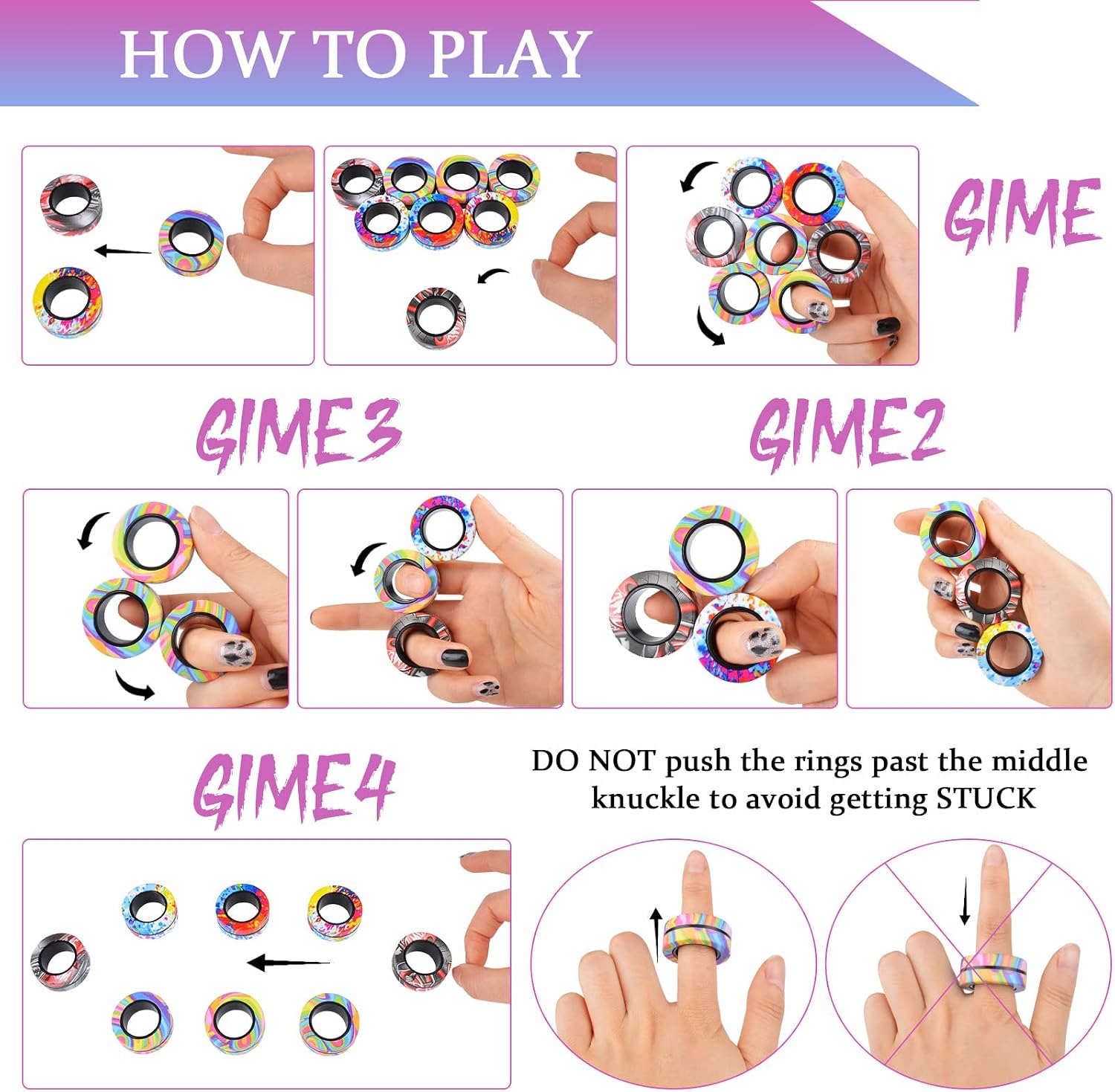 Thumbnail 4 de Cevioce 9-piece Magnetic Rings